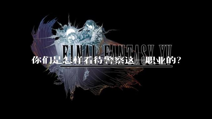 你们是怎样看待警察这一职业的？