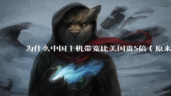 为什么中国主机带宽比美国贵5倍（原来错误的10000倍），比如阿里云？