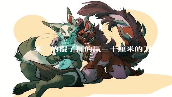 一米二的棍子打的赢三十厘米的刀子吗？