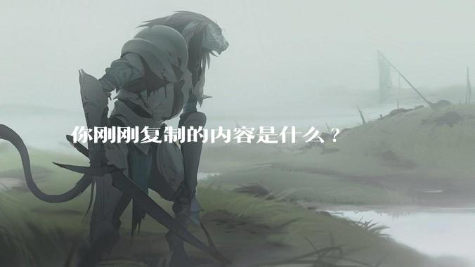 你刚刚复制的内容是什么?