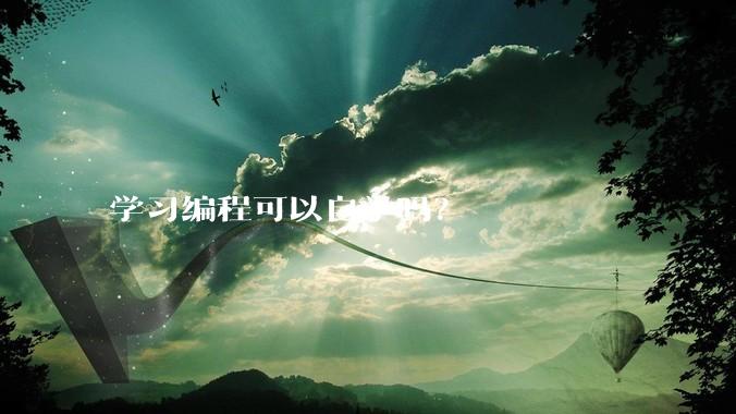 学习编程可以自学吗？