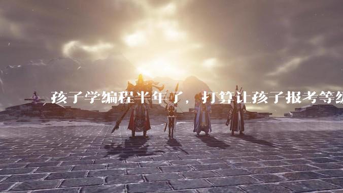 孩子学编程半年了，打算让孩子报考等级考试，大家觉得等级考试证书有用吗？